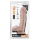 Dr. Mark Reālistisks dildo ar sēkliniekiem un piesūcekni – 17,8 cm (7″) – Miesas krāsa — Foto 1
