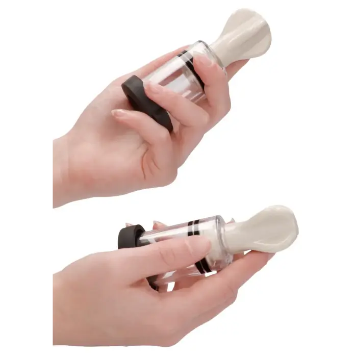 Elektrostimulācijas divpolāri krūtsgala sūcēji – balts/caurspīdīgs Foto 18