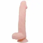 BAILE Super Realistic dildo ar piesūcekni – 22 cm (8.7″) – miesas krāsa — Foto 1