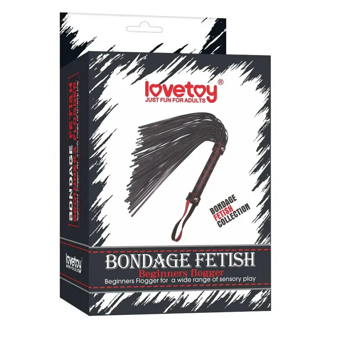Bondage Fetish – beginner flogger – faux leather – 45.7 cm