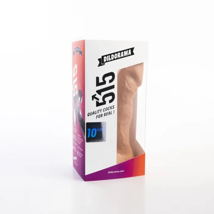 Dildorama 515 Line Realistic Dildo with Suction Cup – 27 cm (10.5″) – Flesh