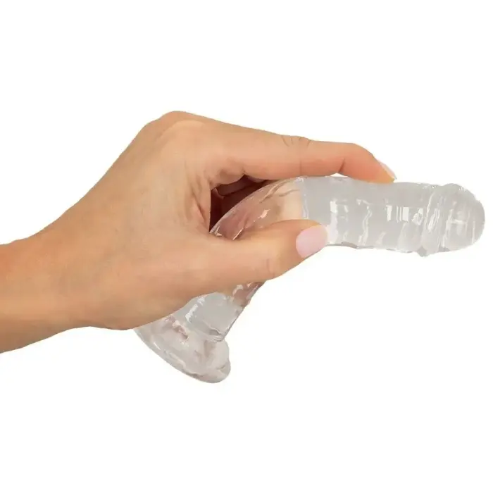 Magic Shiver Realistic Dildo with Suction Cup – 15 cm (6″) – Clear