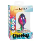 Cheeky Multicolored Anal Plug with Suction Cup – M — Photo 3
