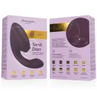Womanizer Duo Next Dual Air & Vibration System oro pulso stimuliatorius – 19.5 cm (7.7″) – violetinis — Nuotrauka 7