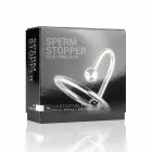 Sinner Gear Stainless Steel Glans Ring with Retention Plug – Silver – M — Photo 5