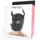 Darkness Neoprene Dog Mask L – Adjustable Removable Muzzle – Black/Red — Photo 6