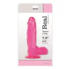 Real Rapture JELLY dildo – 19 cm (7.5″) – Rozā Foto 1