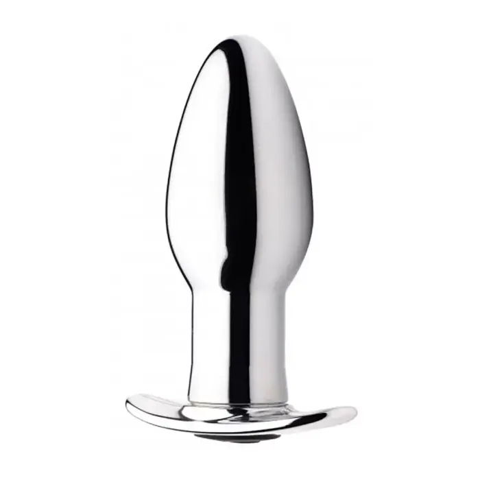 XR Brands Chrome Blast Small металлическая анальная пробка – 8.1 cm – Chrome