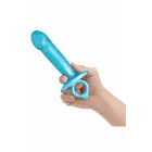 b-Vibe Lil Dil – silicone anal plug with finger ring – black – 15.6 cm — Photo 4