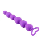 Anal Beads Purple Heart anālās bumbiņas – 17 cm – Violets Foto 3