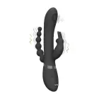 VIVE Rini Pulse Wave divu dzinēju wand vibrators – 22.5 cm – Melns — Foto 1