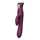 Mose кролик-вибратор с функцией толчков и подогревом – 25.8 cm (10.2″) – фиолетовый — Фото 1