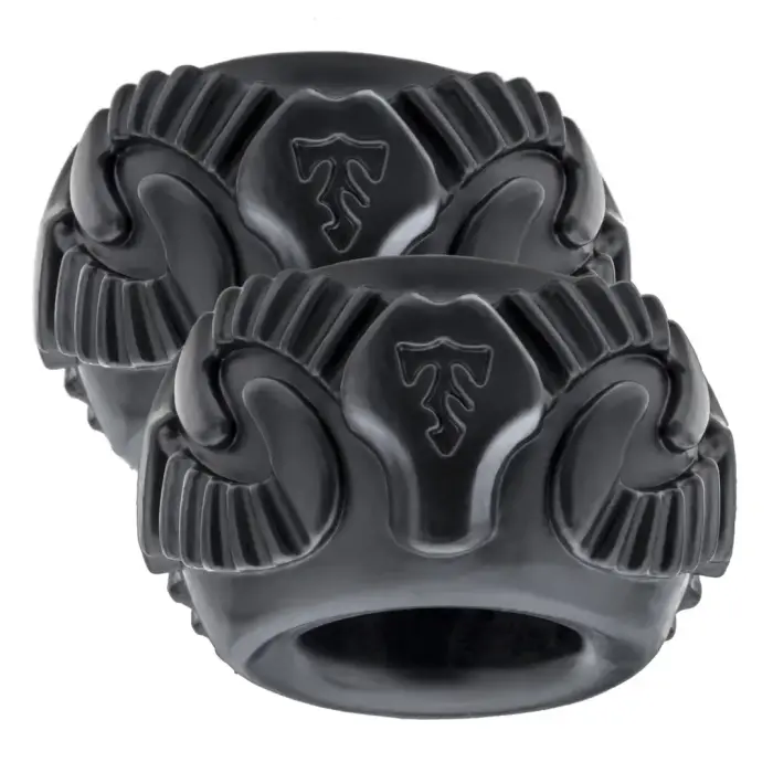 Perfect Fit Ram Ring komplekt Double Black – silikoon-TPE rõngaste komplekt