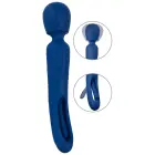 Sweet Smile 2in1 wand vibratorius su liežuvėlio funkcija – 24.3 cm (9.6″) – violetinis — Nuotrauka 2