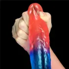 Dazzle Studs Reālistisks dildo ar piesūcekni – 20 cm (8″) – Daudzkrāsains — Foto 6