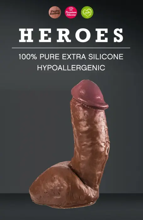 Heroes #10 reālistisks dildo – Brūns