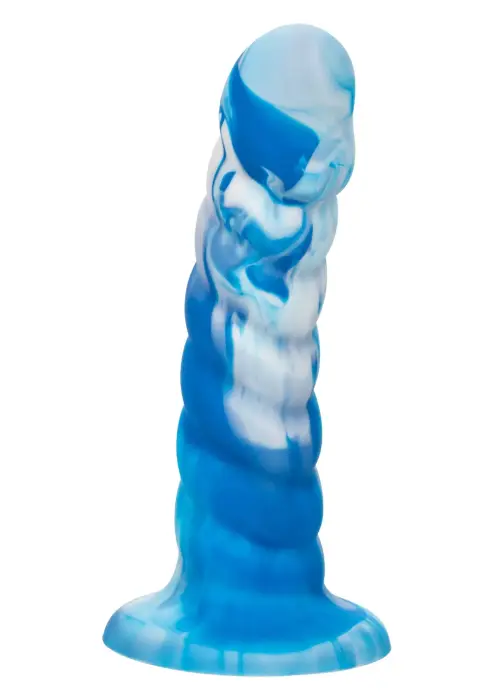 Twisted Love витой рифленый дилдо – 18 cm (7.1″) – синий