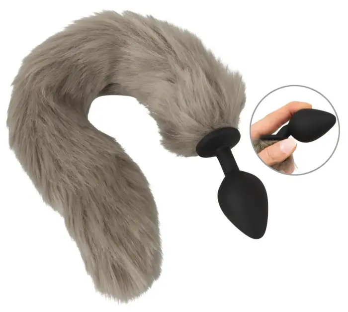 Fluffy Tail dildo – 45 cm – Pilkas Photo