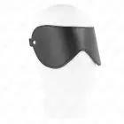 KINK Leatherette Blindfold with Rivets – Black – 23x9.5 cm — Photo 2