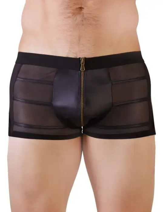 Vīriešu matēta izskata bikses ar tīkla ieliktņiem – M Foto 2