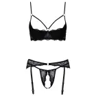 Cottelli Hebe 3-piece Lingerie Set – Black – 85B/L — Photo 7