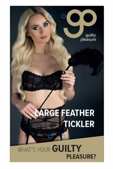 GP – large feather tickler – black – 73 cm