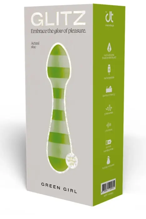 GLITZ GREEN GIRL Дорожный wand вибратор – 14.5 cm (5.7″)