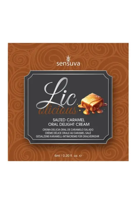 Sensuva Lic-O-Licious – oral delight cream – salted caramel – 6 ml