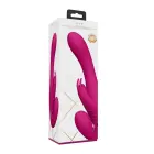 Wibrator-Suki be dirželių strap-on vibratorius – 22 cm (8.7″) – rožinis — Nuotrauka 5