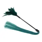 Indica Feather Tickler with Silicone Strips – Green — Photo 2