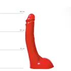All Red reālistisks dildo ar tekstūru – 20–23 cm (8–9″) — Foto 1