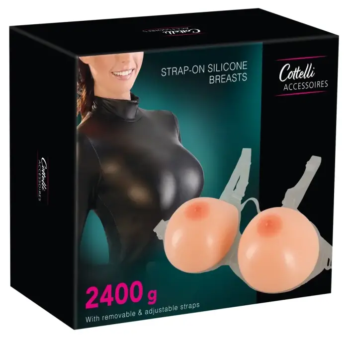 You2Toys Silicone Chest Form with Adjustable Straps – beige – 86–105 cm – 2 × 1200 g