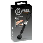 Rebel Heavy Rope Cock w Ball dzimumlocekļa gredzens ar bumbiņu – melns — Foto 1