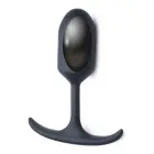 Premium silikona anālais spraudnis ar svaru un tekstūru – M – 10-15 cm – Melns — Foto 6