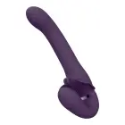 Satu Impulsslaine ja vibreeriv rihmadeta strap-on vibraator – 16 cm (6.3″) – lilla — Foto 4