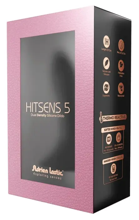Hitsens Model 5 painduv dildo – 12.9 cm (5.1″) – Läbipaistev