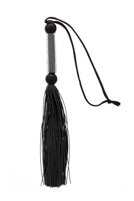 GP SILICONE FLOGGER WHIP BLACK Foto 2