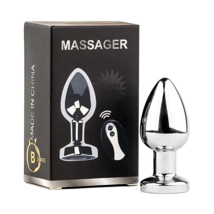 Metal Vibrating Anal Plug M with Remote Control