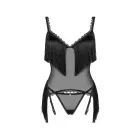 OBS Sherila suspender komplekts ar bārkstīm – melns – XL/2XL Foto 3