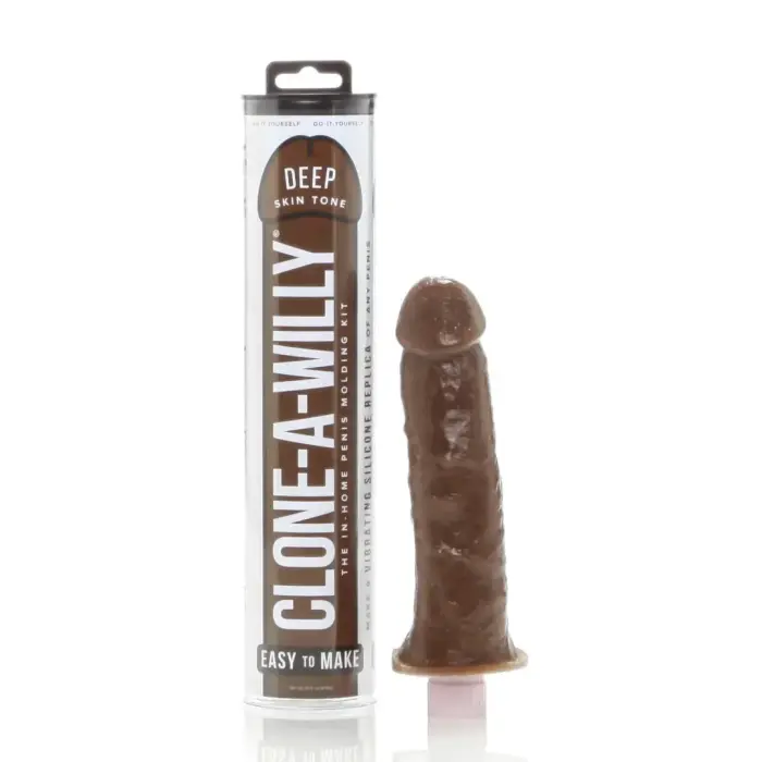 Clone-A-Willy набор для вибрирующей копии пениса – тёмный телесный