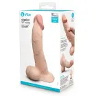 b-Vibe Slipskin išlenktas dildo – 22.3 cm (8.8″) – kūno spalva Photo