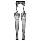 Cottelli Collection sukahoidja efektiga sukkpüksid S-L Floral Net Look – mustad — Foto 6