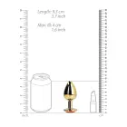 Širdies formos brangakmenio analinis kištukas – 14 cm (5.5″) – Raudonas — Nuotrauka 10