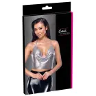 Cottelli Accessories серебристый укороченный топ из металлических пластин с бретелью на шее — Фото 1