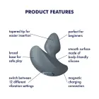 Satisfyer Booty Absolute Beginners 1 Anal Plug – 7.7 cm – Blue — Photo 3