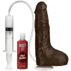 Reālistisks Squirting dildo ar piesūcekni – 22 cm (8.5″) – melns — Foto 5
