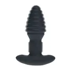 LEVELZ 2 Vibrating Rotating Ribbed Anal Plug – Black — Photo 4