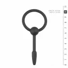 Mister B Silicone Urethral Plug with Pull Ring – Small – Black — Photo 4