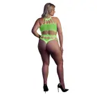 OUCH! Body with Grecian Neckline – Neon Green – Plus size Photo
