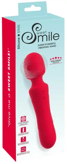 Sweet Smile Super Powerful wand masāžas vibrators – 24.5 cm (9.6″)
